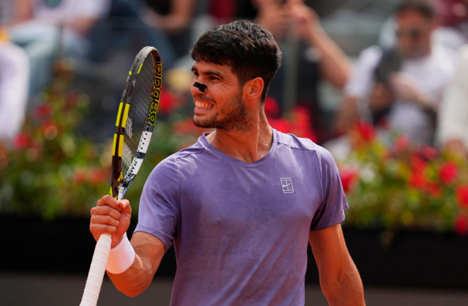 Un buen Carlos Alcaraz se mete en las semifinales de Roma y Jaume Munar cae en cuartos