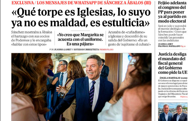 Clima de pánico en el PSOE, la dinamita de Ábalos y Koldo, y el retrato demoledor de Sánchez en Moncloa Clima de pánico en el PSOE, la dinamita de Ábalos y Koldo, y el retrato demoledor de Sánchez en Moncloa