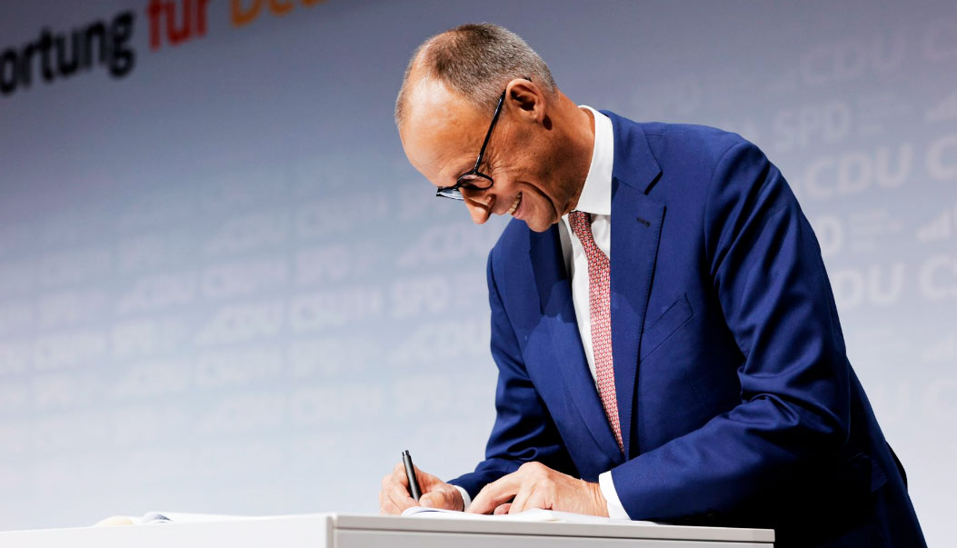 El Índice Dax estuvo en vilo hasta la segunda votación que confirmó a Friedrich Merz