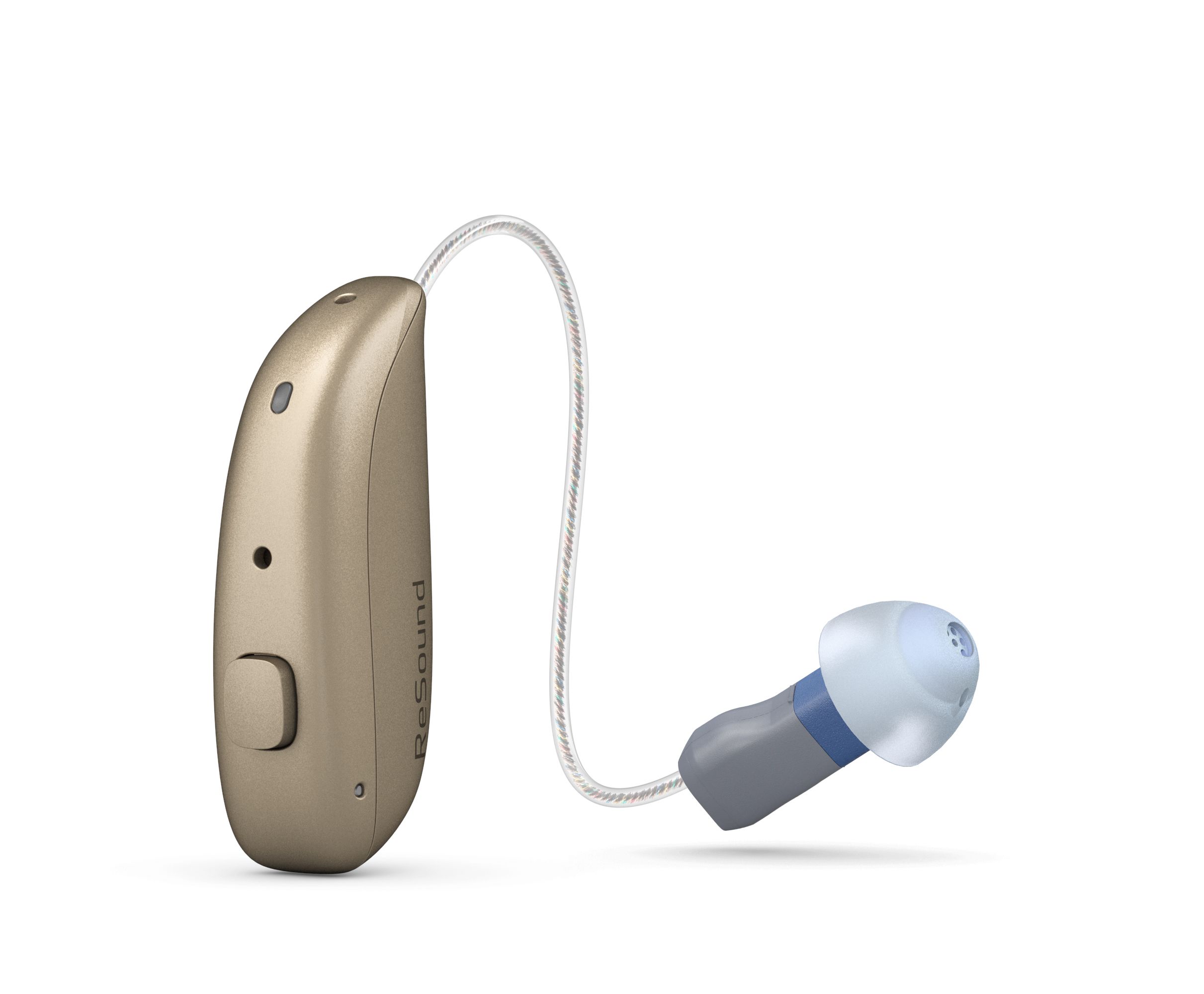 El Auricular M&RIE reduce naturalmente el ruido del viento para los usuarios de audífonos