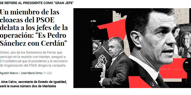 Estalla gran escándalo al confirmarse a Sánchez y Cerdán al frente de la operación para destruir a la UCO y Guardia Civil Estalla gran escándalo al confirmarse a Sánchez y Cerdán al frente de la operación para destruir a la UCO y Guardia Civil