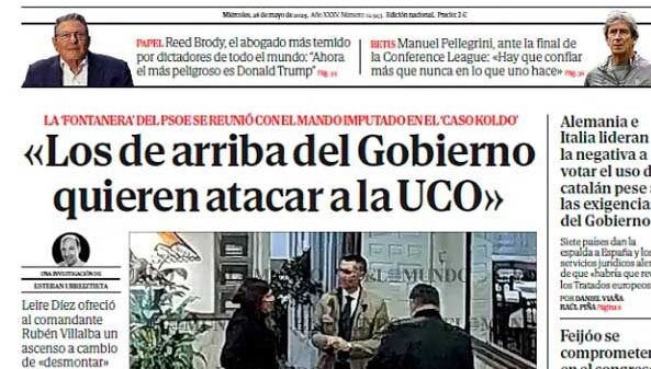 Leire Diez confirmó la orden de Sánchez de destruir la UCO y de desmantelar a la Guardia Civil