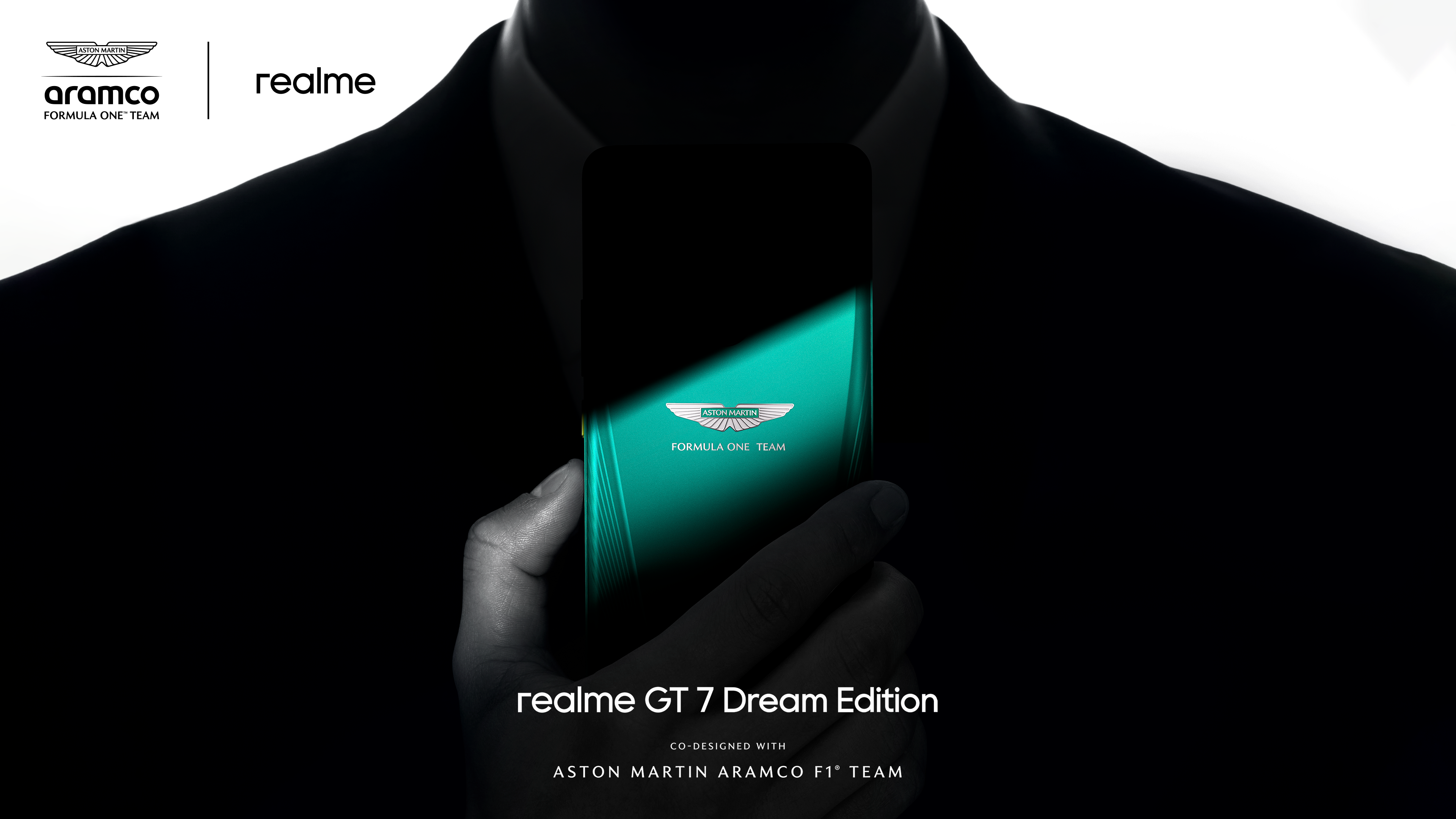 realme anuncia acuerdo con el equipo de Fórmula Uno® de Aston Martin y lanza el realme GT 7 Dream Edition
