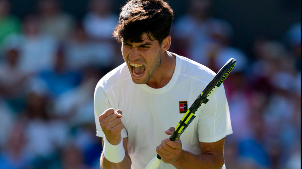 Fabio Fognini lleva al límite a Carlos Alcaraz en la primera ronda de Wimbledon