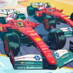 Norris, Leclerc, Piastri y Hamilton. primer duelo a cara de perro entre McLaren y Ferrari