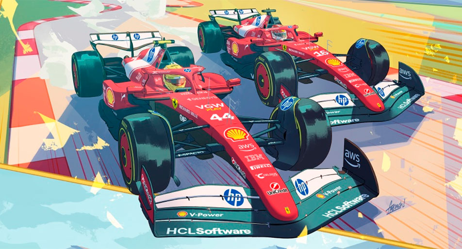 Norris, Leclerc, Piastri y Hamilton. primer duelo a cara de perro entre McLaren y Ferrari