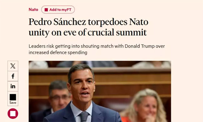 Exigen la dimisión de Sánchez en el PSOE, Financial Times alerta, freno a BBVA y cerco de UCO a Santos Cerdán