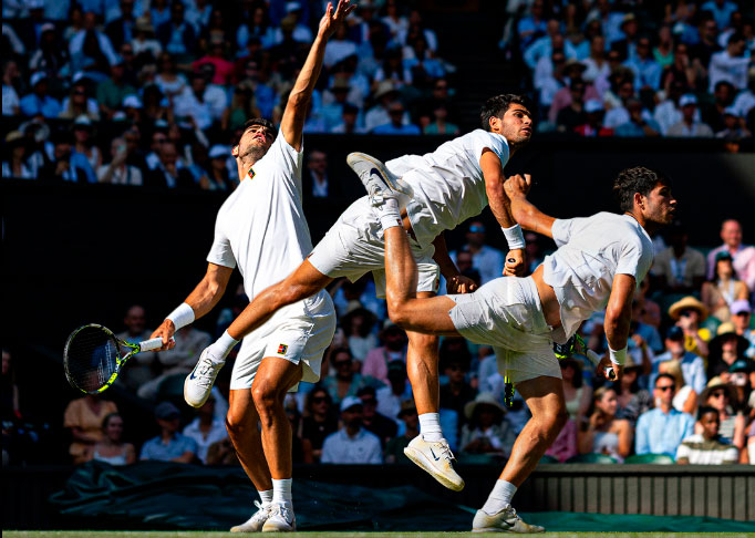 Carlos Alcaraz sufre ante Struff en un partido sin brillo ni ritmo, y Davidovich dijo adiós