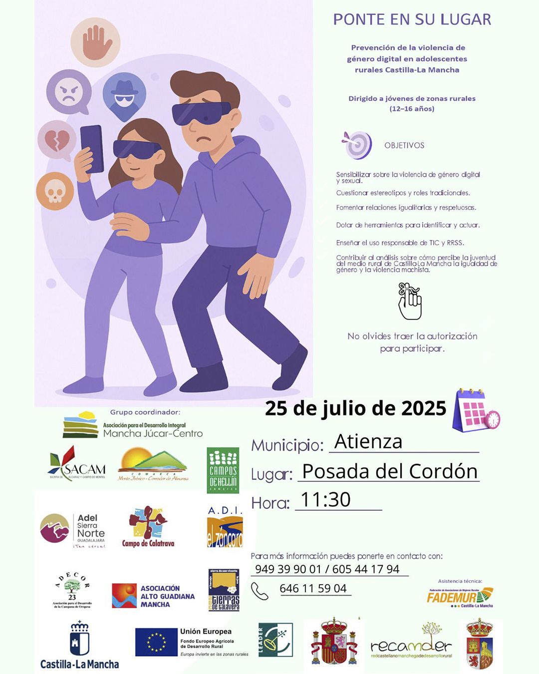 Atienza, de la mano de ADEL, también utiliza la realidad virtual contra la violencia machista