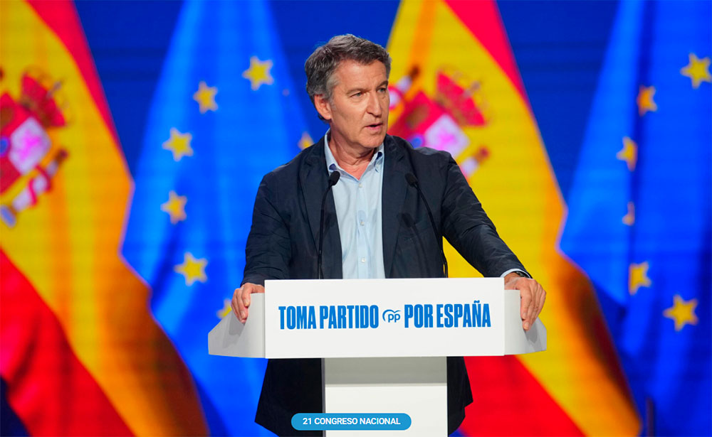 Compromiso de Feijóo a no gobernar con Vox ni con PSOE de Sánchez, y a no someterse a los nacionalistas