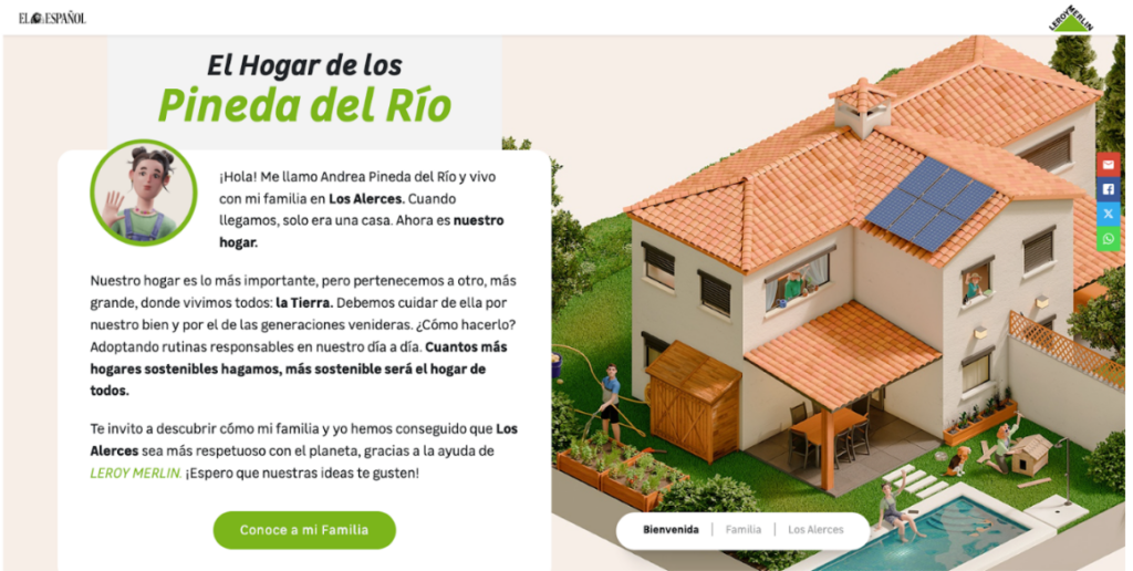 LEROY MERLIN confía en UM & EXTE para impulsar la sostenibilidad en el hogar a través de una innovadora estrategia de contenidos interactivos