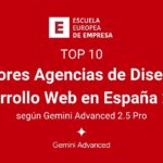 Las mejores agencias de Diseño y Desarrollo Web en España según Gemini Advanced 2.5 Pro