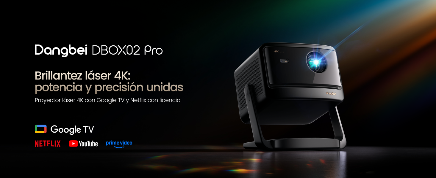 Dangbei lanza el DBOX02 Pro: un proyector láser 4K con tecnología LaserVibe™ y Google TV que redefine el concepto de cine en casa Dangbei lanza el DBOX02 Pro: un proyector láser 4K con tecnología LaserVibe™ y Google TV que redefine el concepto de cine en casa