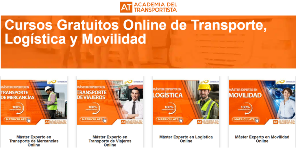 Septiembre sorprende con la mayor oferta de cursos gratuitos online en Transporte, Movilidad y Docencia