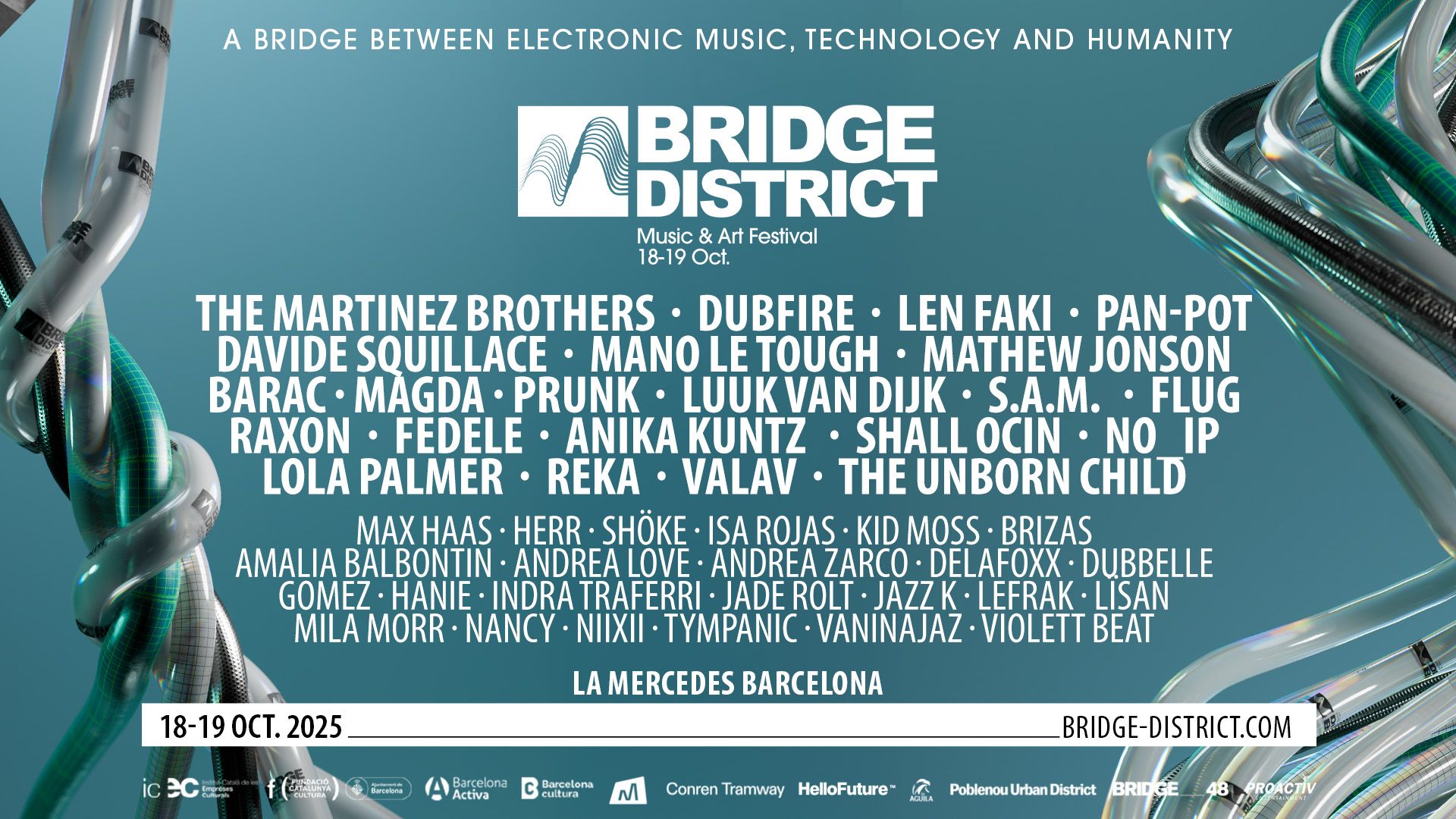 Bridge District Festival revela su cartel con The Martinez Brothers, Dubfire, Len Faki y Pan-Pot
