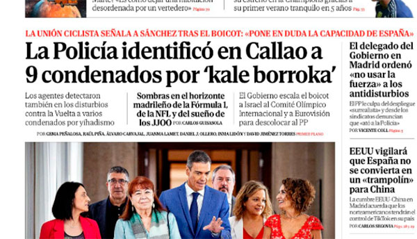 Otegi nuevo aliado y socio de referencia del PSOE y Sánchez elige a Netanyahu y Trump como sus rivales