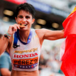 María Pérez, un hito en la historia del atletismo junto a Carl Lewis, Usain Bolt y Mo Faraha 