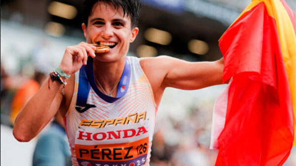 María Pérez, un hito en la historia del atletismo junto a Carl Lewis, Usain Bolt y Mo Faraha 