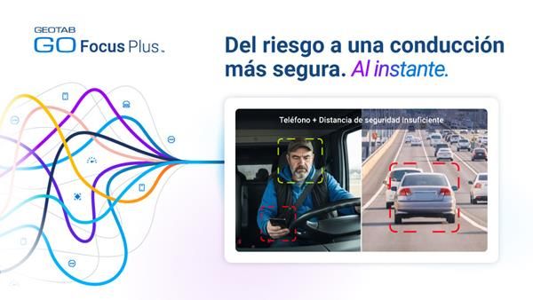 La nueva cámara de salpicadero con IA de Geotab reduce hasta un 95% las conductas de riesgo al volante con alertas de voz en la cabina