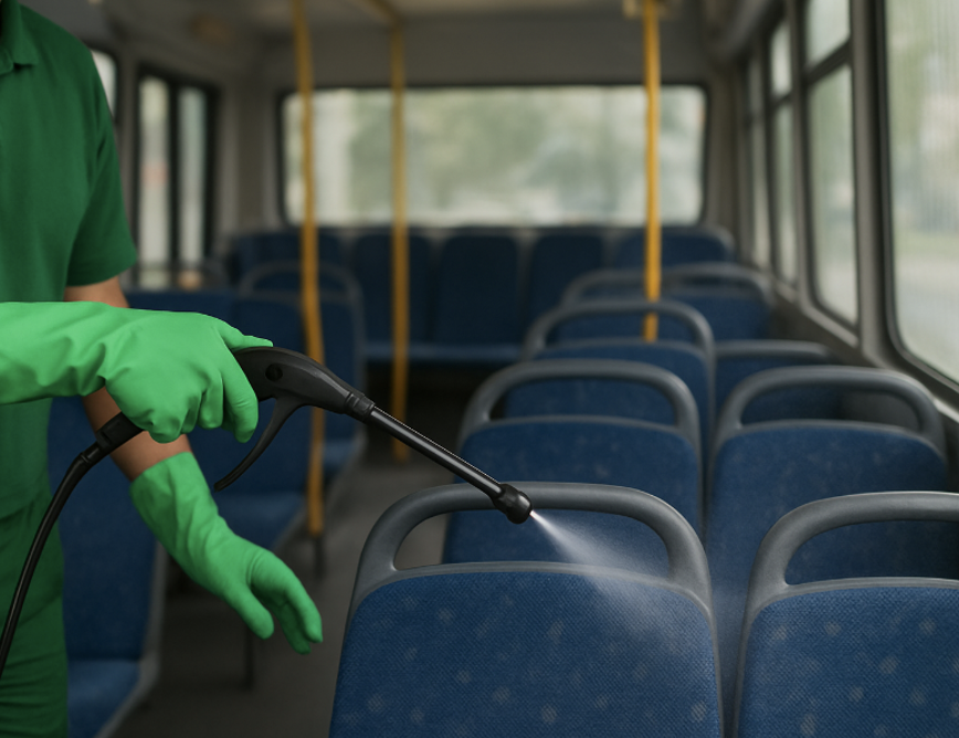 Tot-Net refuerza la seguridad e higiene en el transporte público con limpiezas técnicas y desinfección de autobuses