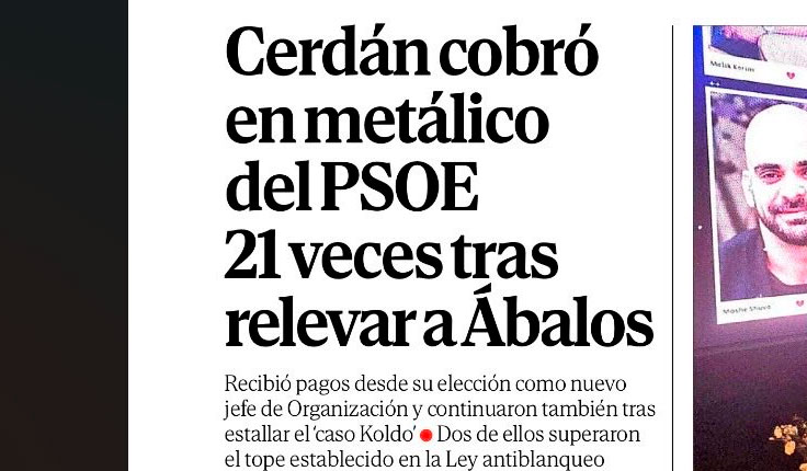 La corrupción política e institucional del PSOE surgió en Navarra con Cerdán y Ábalos