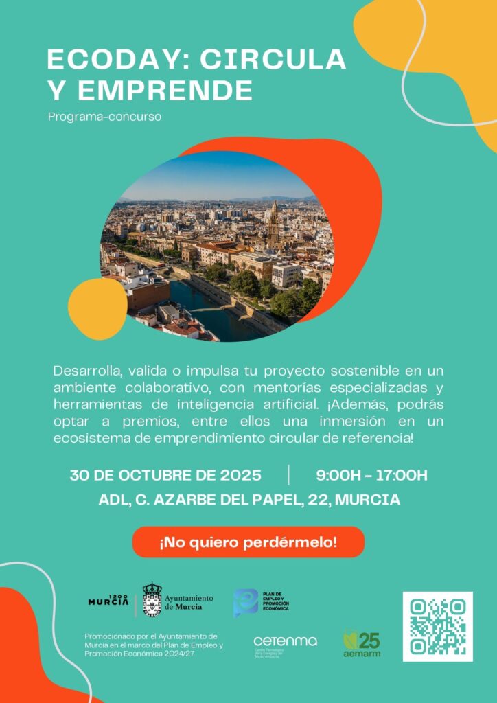 AEMA y el Ayuntamiento de Murcia presentan el ECODAY 2025, cita de la innovación y el emprendimiento verde
