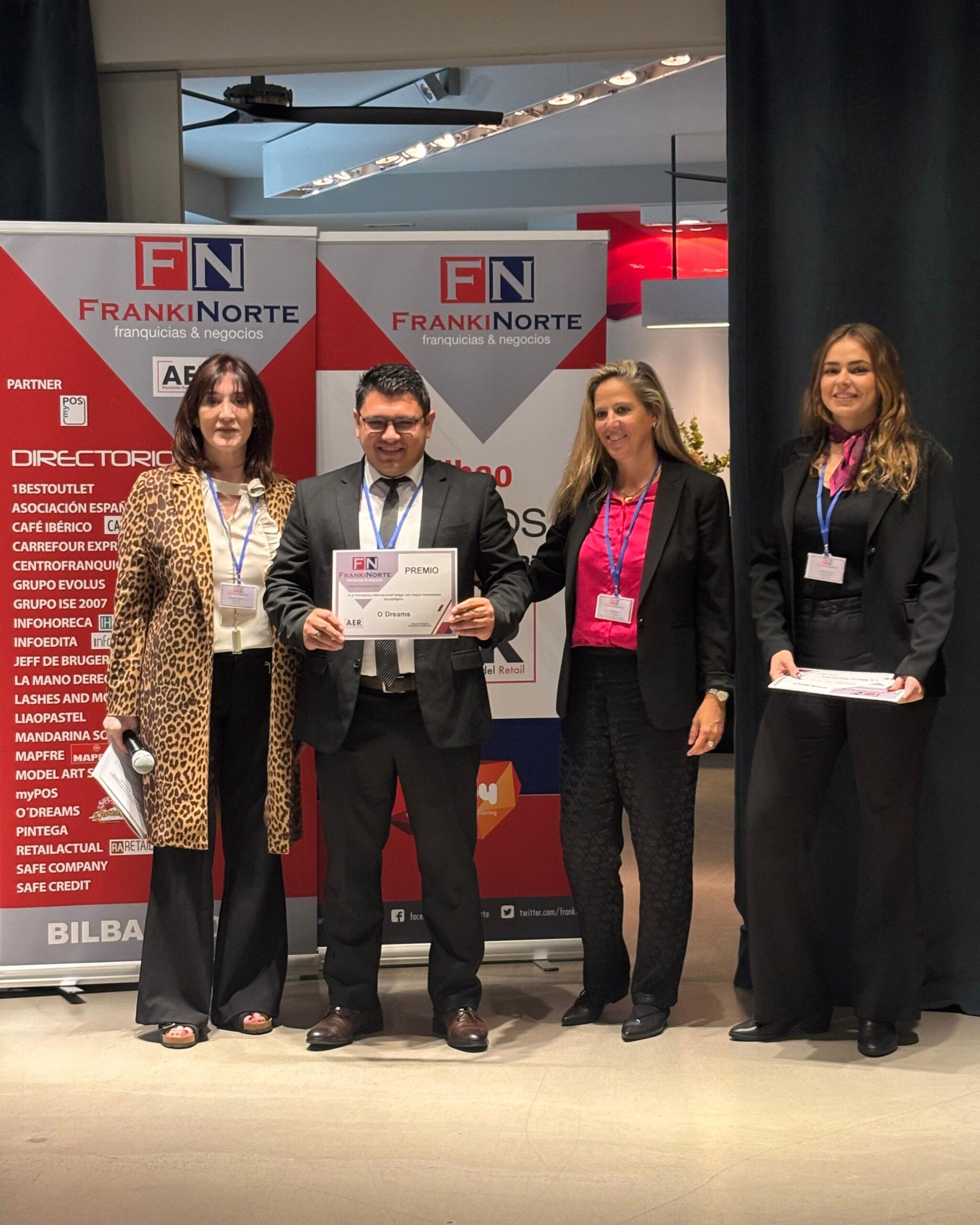 O’Dreams recibe en Frankinorte Bilbao el premio a la franquicia internacional con mayor innovación tecnológica