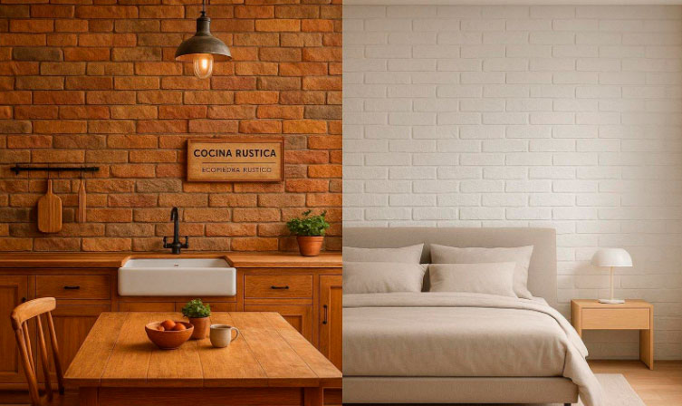 Transforma tus paredes con los ladrillos decorativos de aspecto natural de Ecopiedra