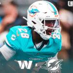 Tua Tagovailoa, el quarterback de los Miami Dolphins en el Bernabéu