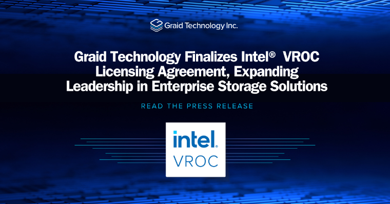 Graid Technology alcanza un acuerdo con Intel VROC y refuerza su liderazgo en almacenamiento empresarial