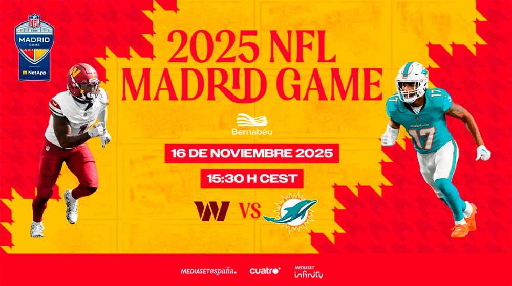 NFL Madrid Game 2025, la histórica retransmisión que Cuatro emite en abierto
