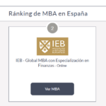 Ranking de másteres MBA de España del curso 2025-2026
