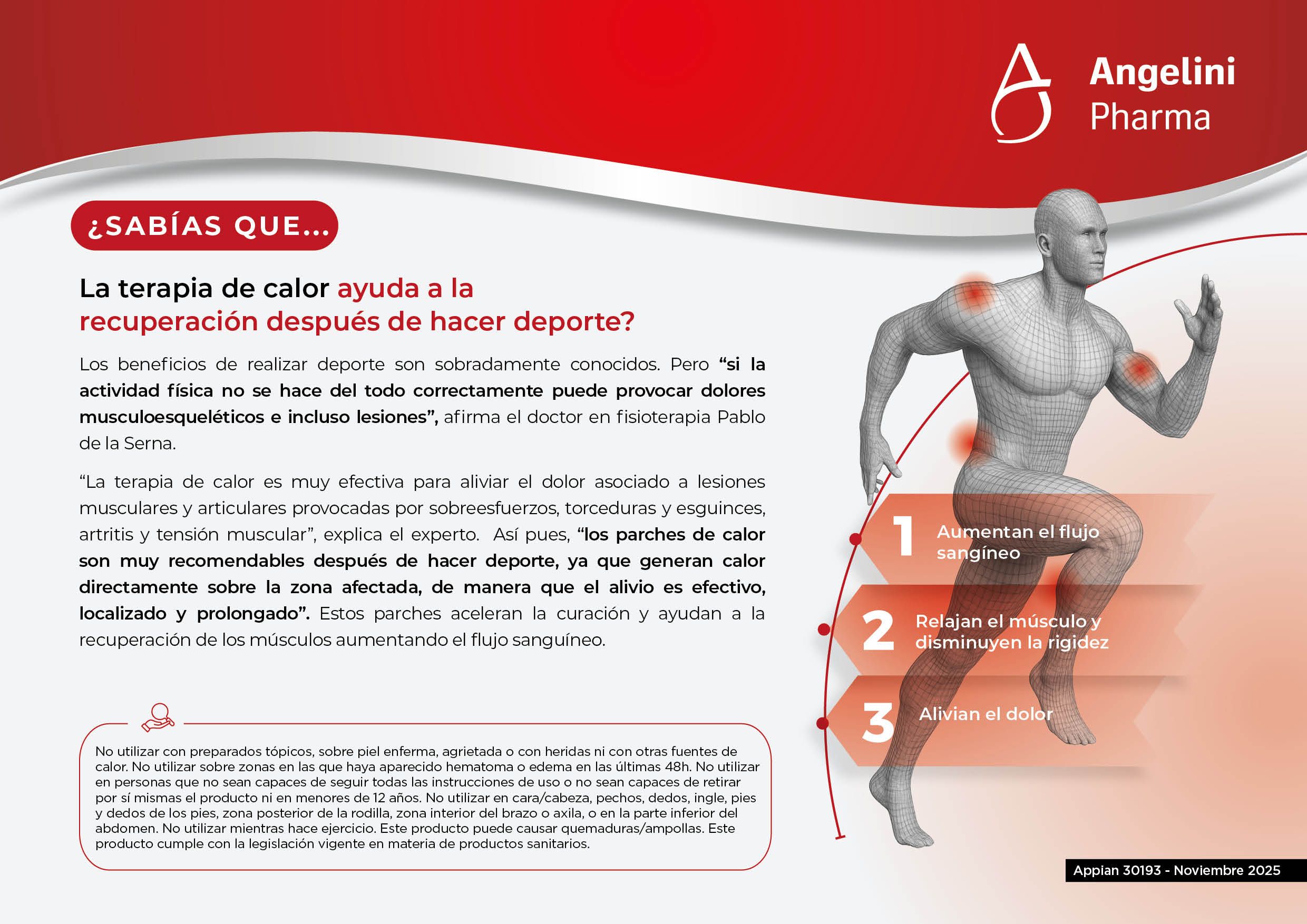 La aplicación de calor mejora la recuperación después de realizar deporte, según Pablo de la Serna