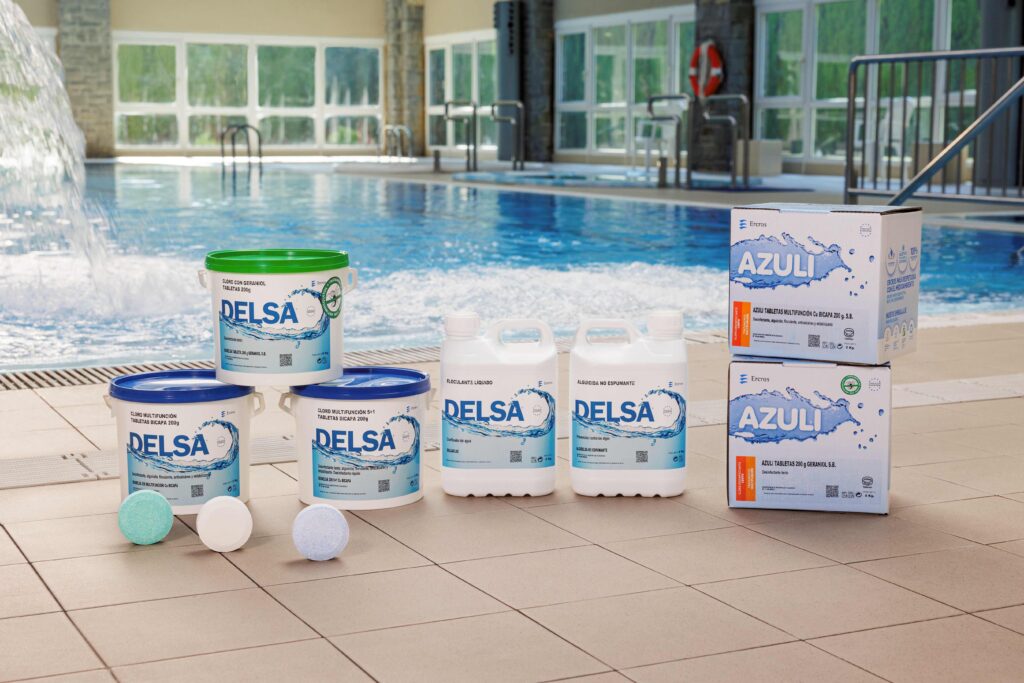 Ercros presenta sus productos para un agua limpia, segura y sostenible en la Feria Piscina Barcelona 2025
