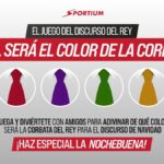 Adivina el color de la corbata del Rey, el juego de Sportium para esta Nochebuena