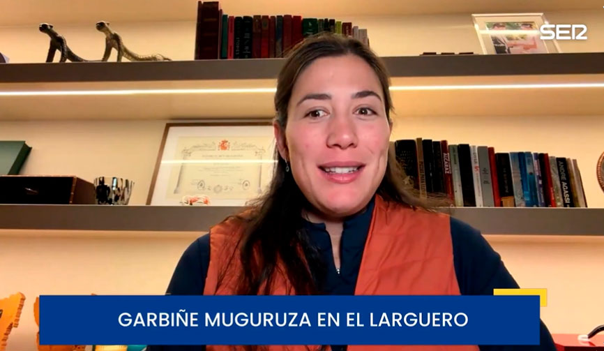 Garbiñe Muguruza se moja sobre la separación de Carlos Alcaraz y Juan Carlos Ferrero