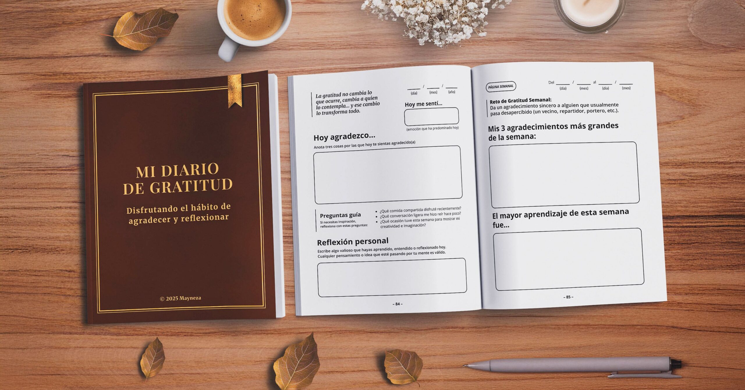 ‘Mi Diario de Gratitud’ conquista Amazon por su diseño funcional y enfoque práctico