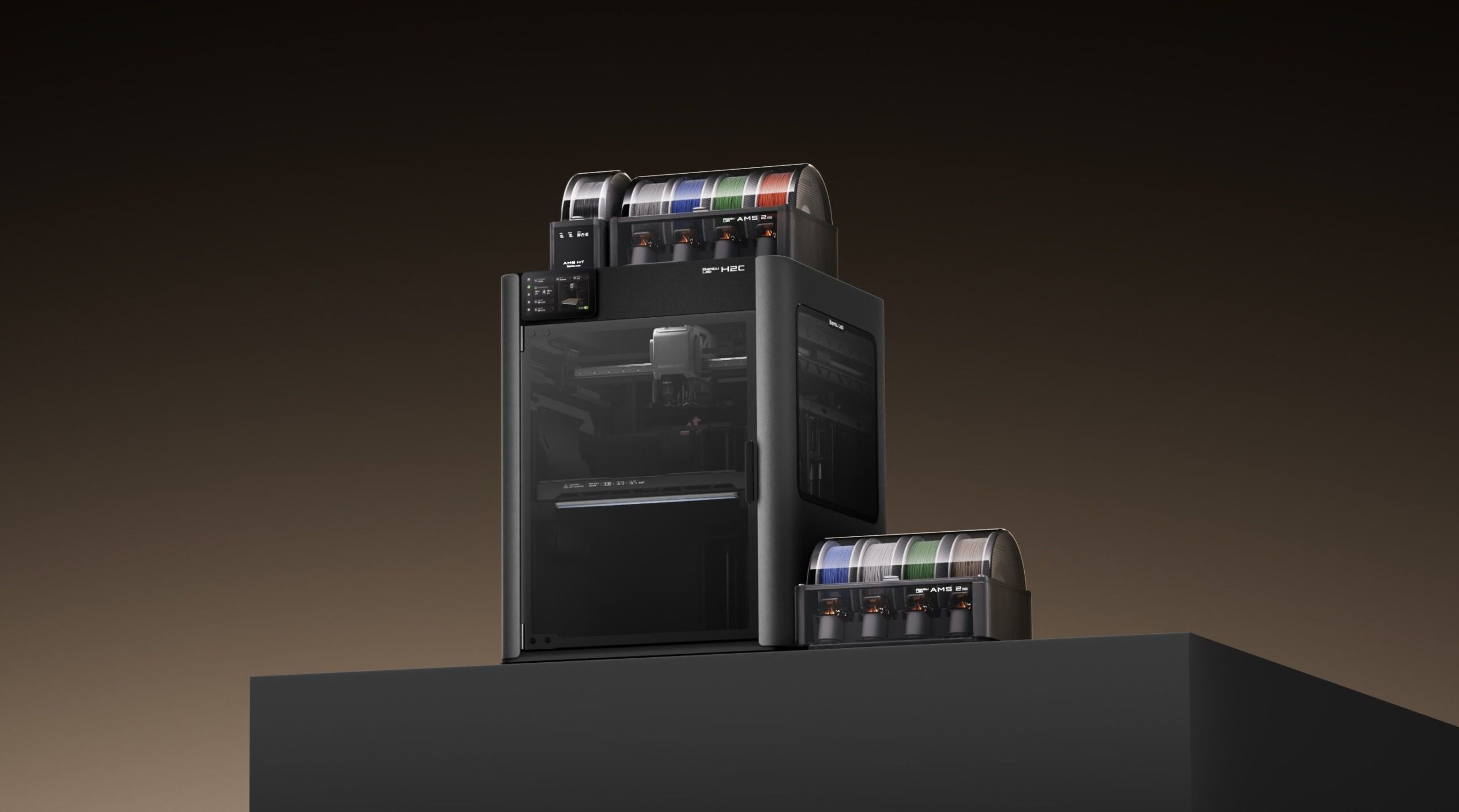 Bambu Lab sorprende al entorno maker con su impresora 3D multicolor y multimaterial H2C VORTEK de 7 boquillas