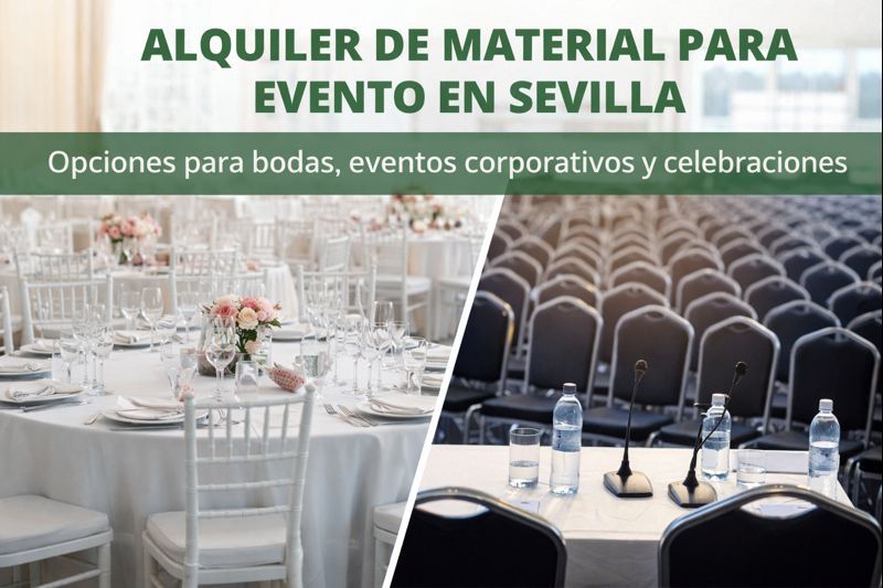 Alquileres Alemán: qué opciones existen de material para eventos en Sevilla y cómo elegir la más adecuada