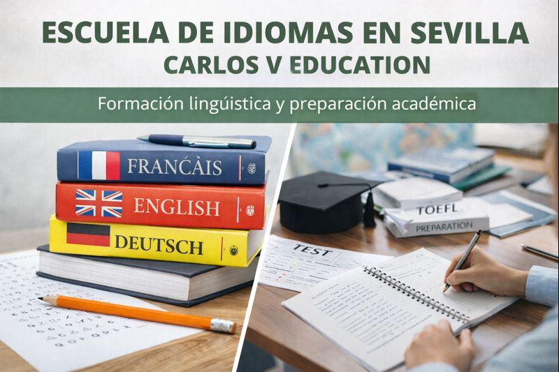 Escuela de idiomas en Sevilla Carlos V Education: formación lingüística y preparación académica