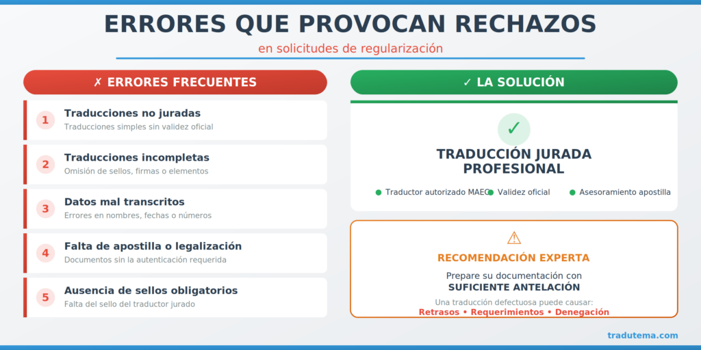 Tradutema alerta sobre la importancia de la traducción jurada en la regularización de extranjeros