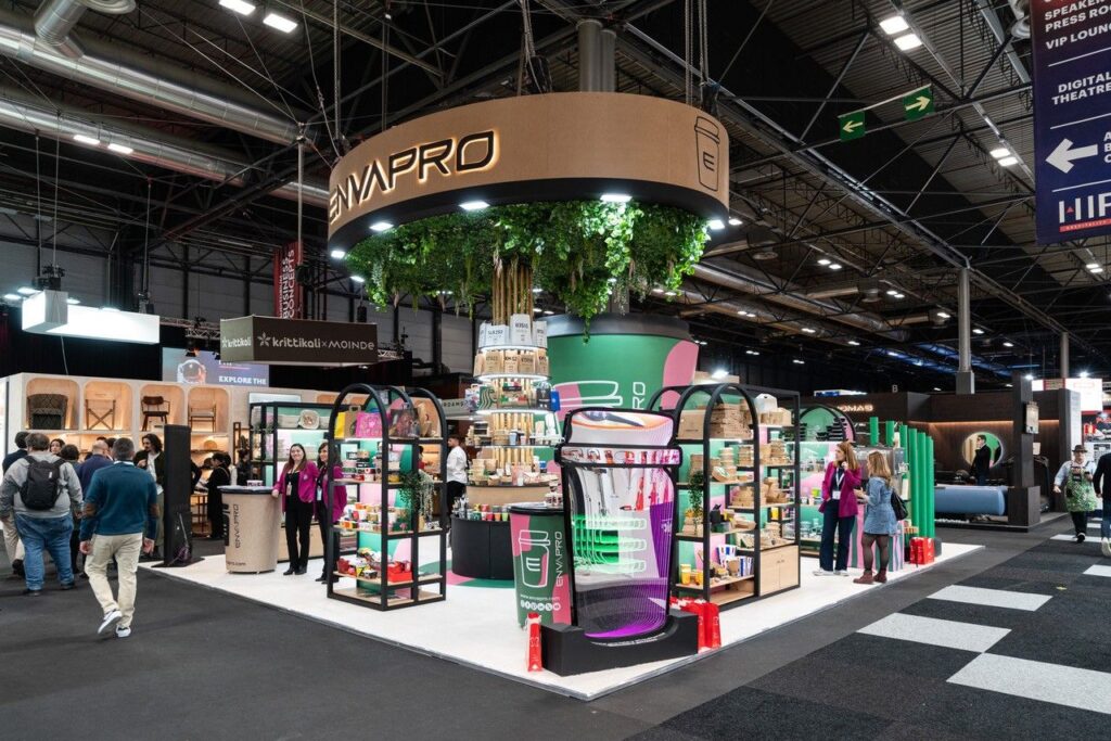 Envapro presenta sus vasos plastic free y vajillas reutilizables en HIP 2026