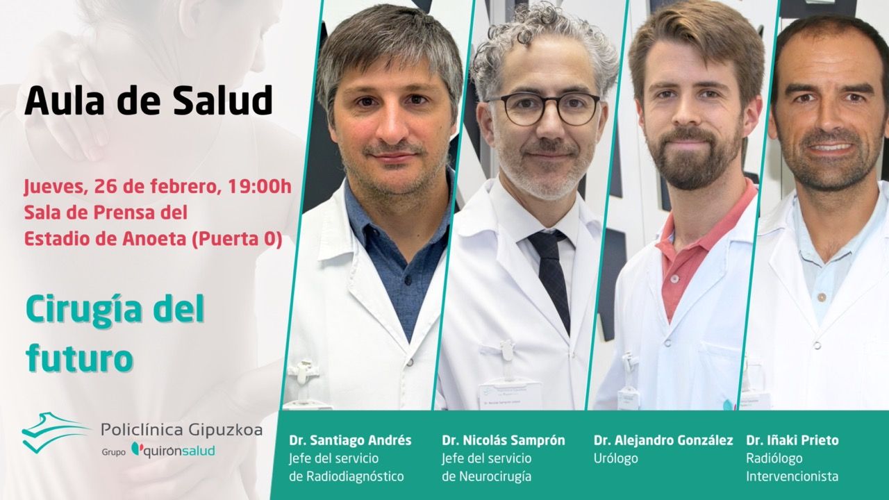 Expertos de Policlínica Gipuzkoa explicarán cómo las nuevas imágenes médicas permiten optimizar la forma de abordar las cirugías