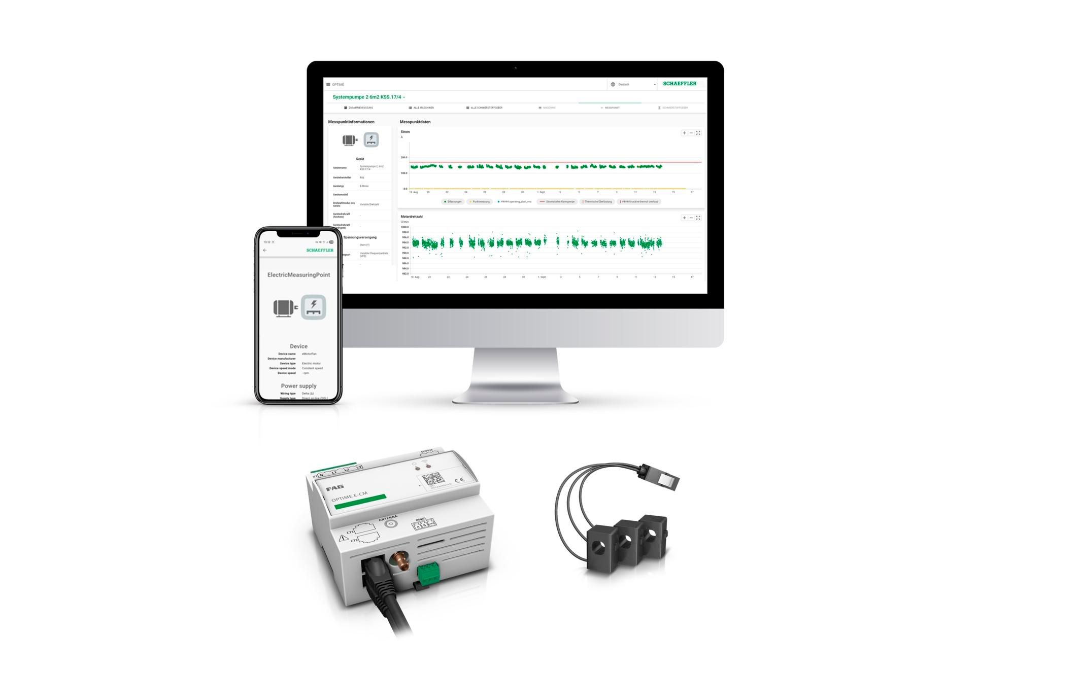 Schaeffler amplía el portafolio OPTIME: FAG OPTIME E-CM monitoriza unidades accionadas eléctricamente Schaeffler amplía el portafolio OPTIME: FAG OPTIME E-CM monitoriza unidades accionadas eléctricamente