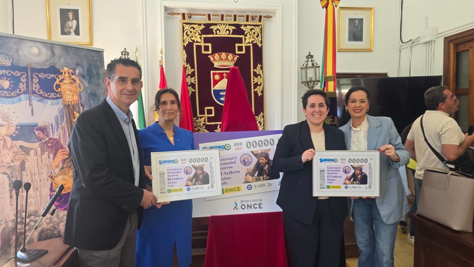 La ONCE celebra el Centenario del Ardero de Barbate en toda España