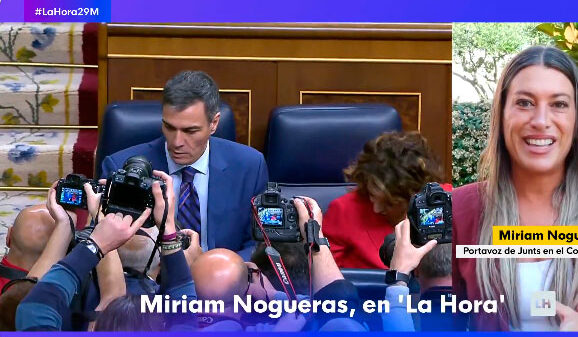 Enigmático aviso de Miriam Nogueras a Sánchez sobre lo que significa el 24-J