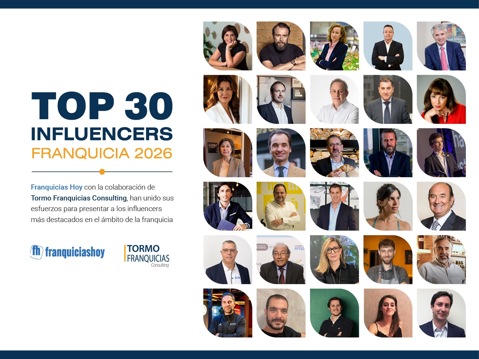 Franquicias Hoy y Tormo Franquicias Consulting presentan a los 30 líderes más influyentes del sector en 2026