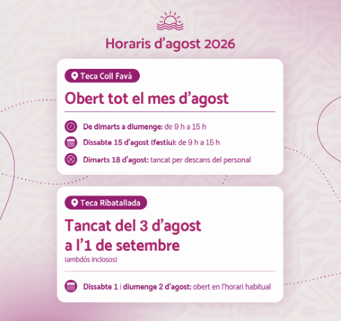 Teca Sàbat facilita el mantenimiento de una dieta equilibrada durante el periodo estival