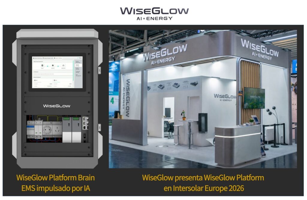 WiseGlow presenta en Intersolar Europe 2026 su plataforma de energía inteligente ‘WiseGlow Platform’