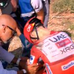 Pogacar, un desenlace dramático y durísimo en la Vuelta a España Pogacar, un desenlace dramático y durísimo en la Vuelta a España